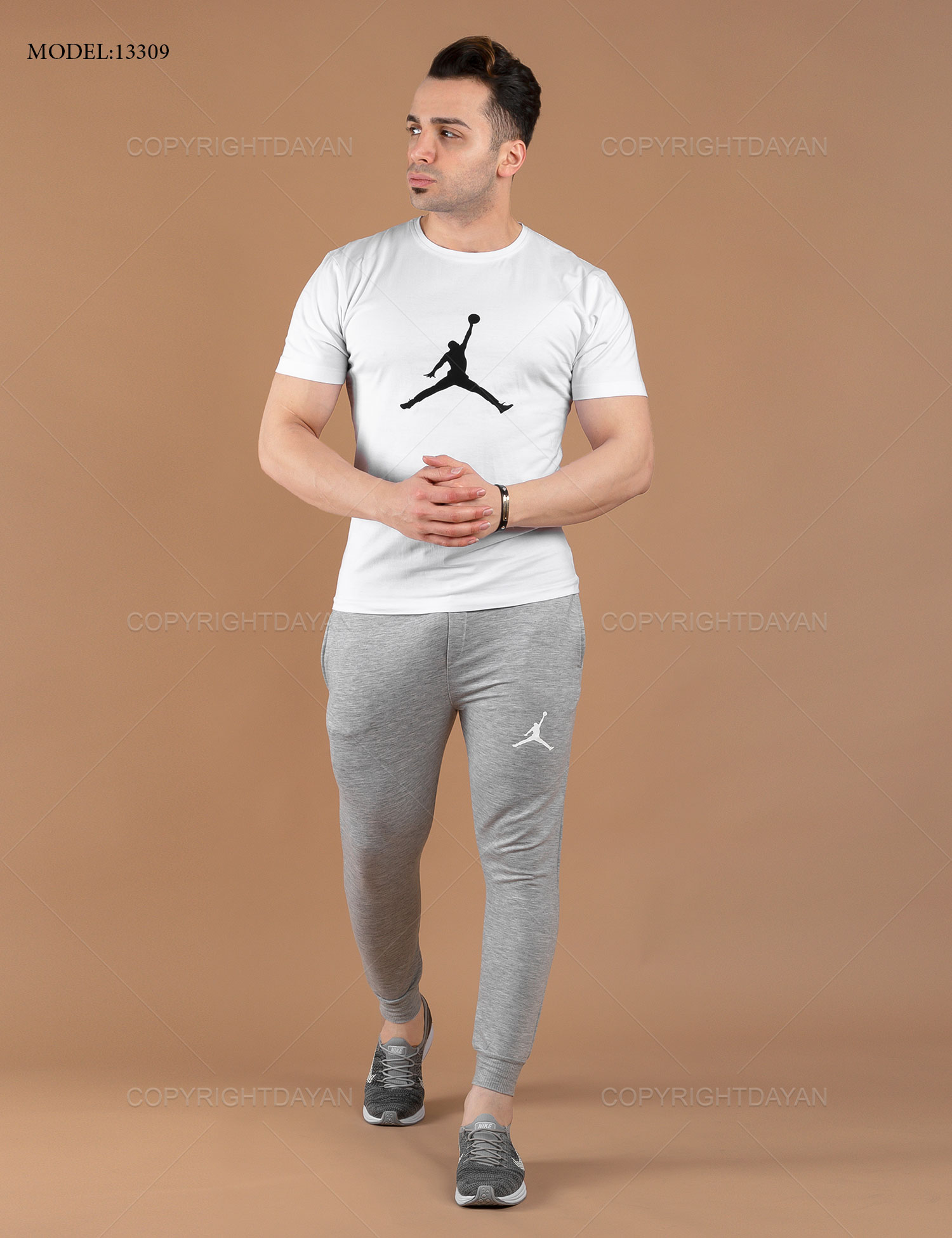 ست تیشرت شلوار مردانه Jordan مدل 13309