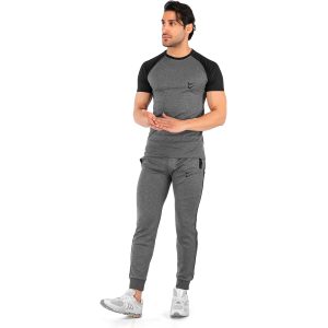 ست تیشرت شلوار مردانه آستین کوتاه Nike ساده یقه گرد مدل 43107
