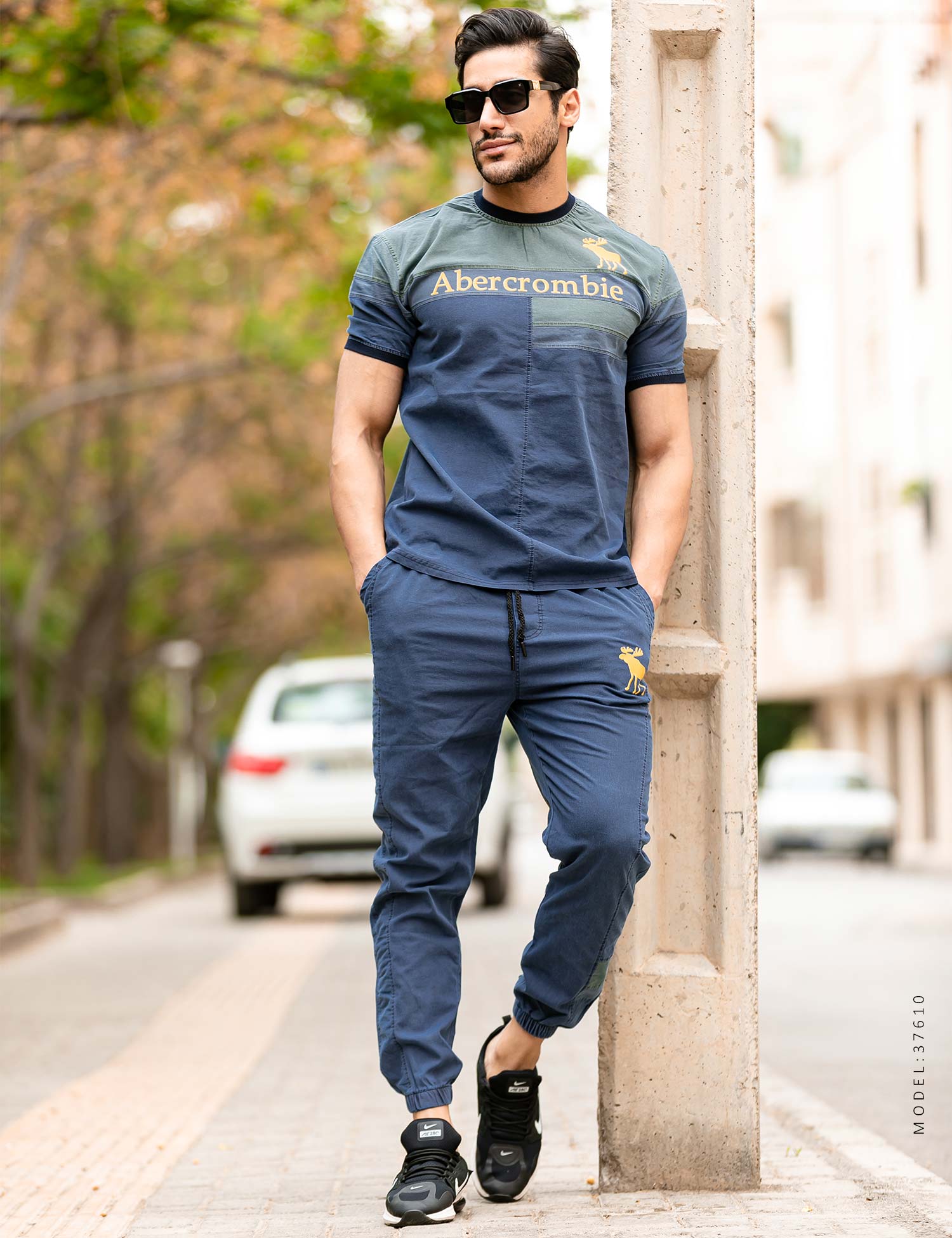 ست تیشرت شلوار اسپرت Abercrombie & Fitch مدل 37610