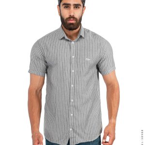 پیراهن مردانه راه راه Alma مدل 38988