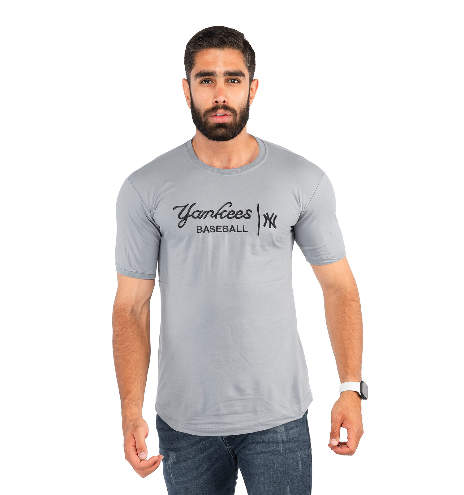 تیشرت مردانه یقه گرد New York مدل 38321