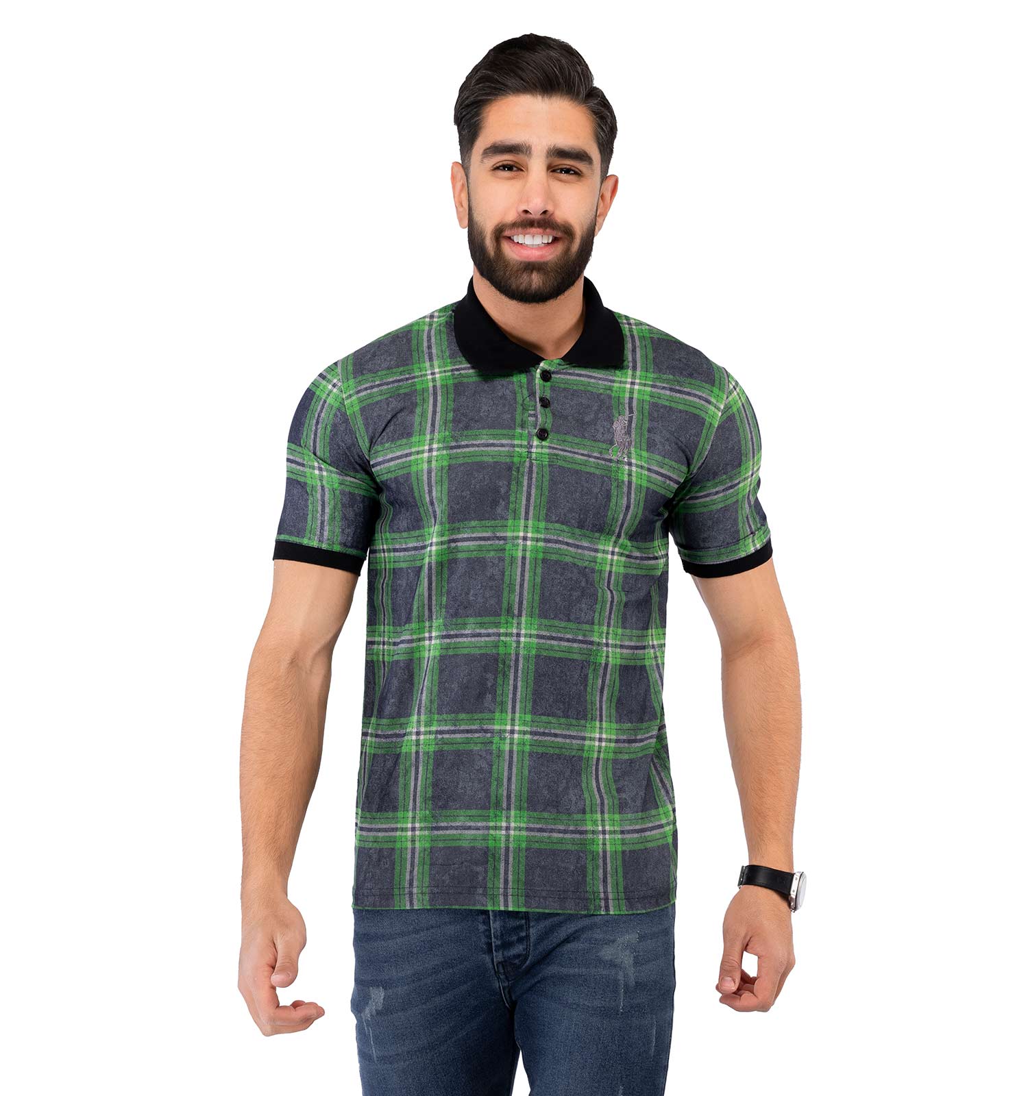 پولوشرت مردانه چهارخانه Polo مدل 36892