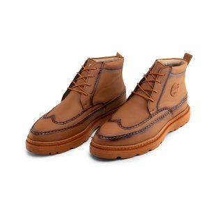 نیم بوت مردانه عسلی Timberland اسپرت بند دار مدل 45549