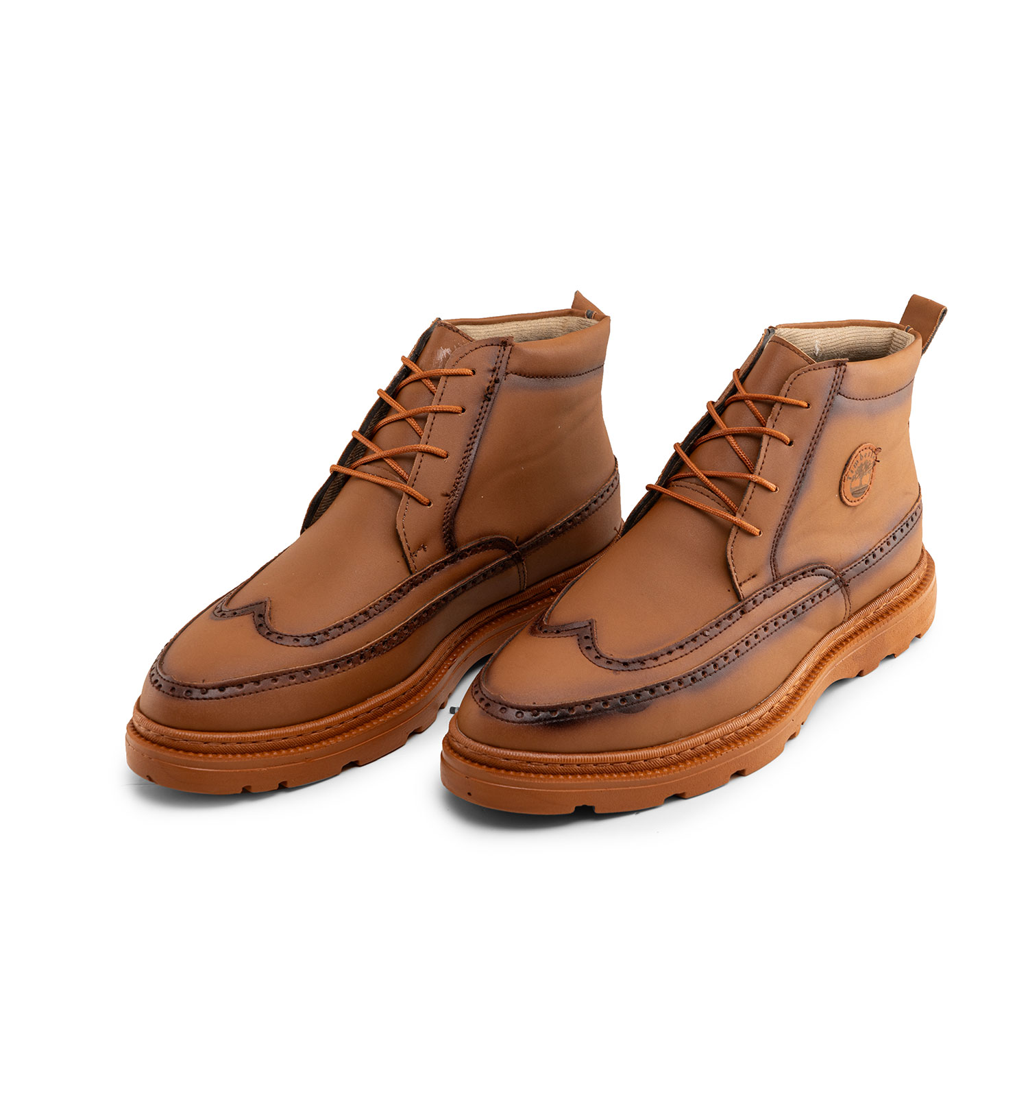 نیم بوت مردانه عسلی Timberland اسپرت بند دار مدل 45549