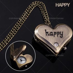 ساعت گردنبندی طرح Happy
