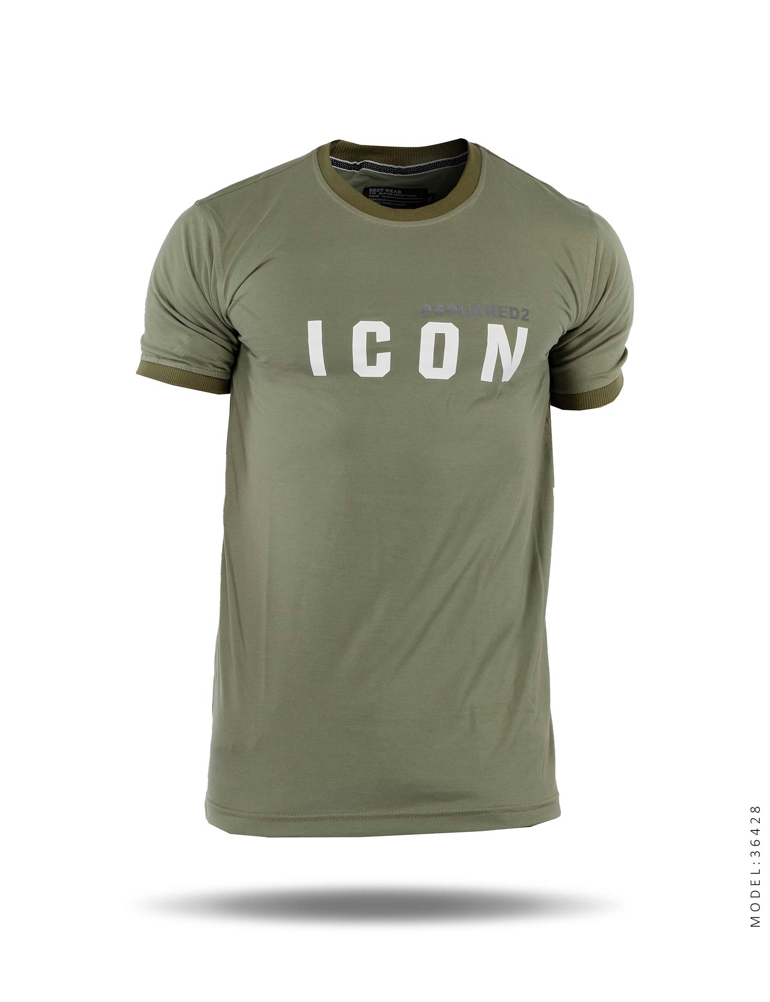 تیشرت یقه گرد مردانه Icon مدل 36428
