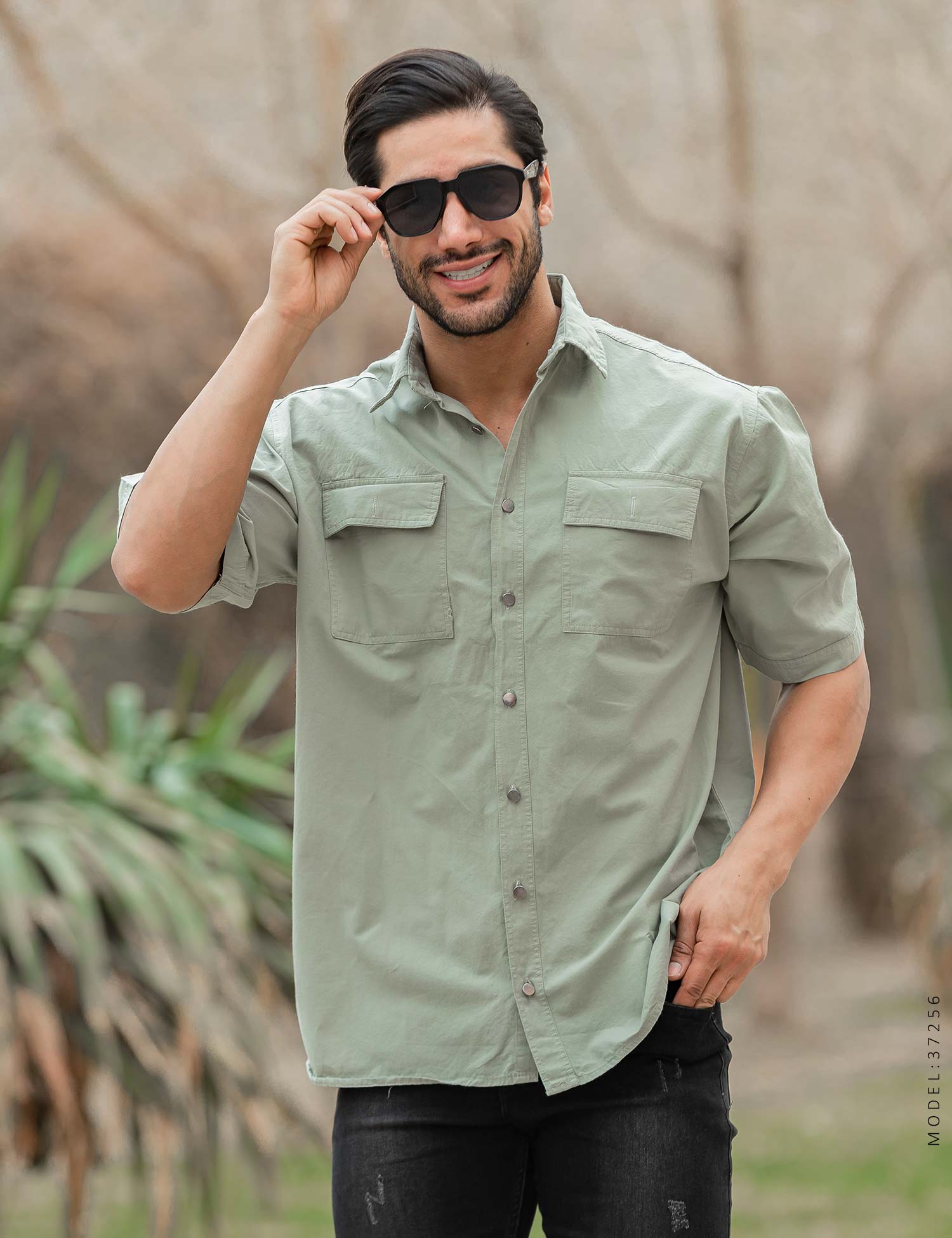 پیراهن مردانه کتان Maran مدل 37256