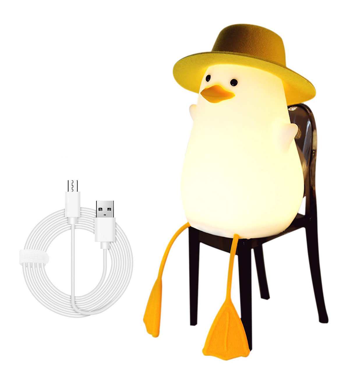 چراغ خواب عروسکی طرح اردک 1200 میلی آمپر مدل 43287