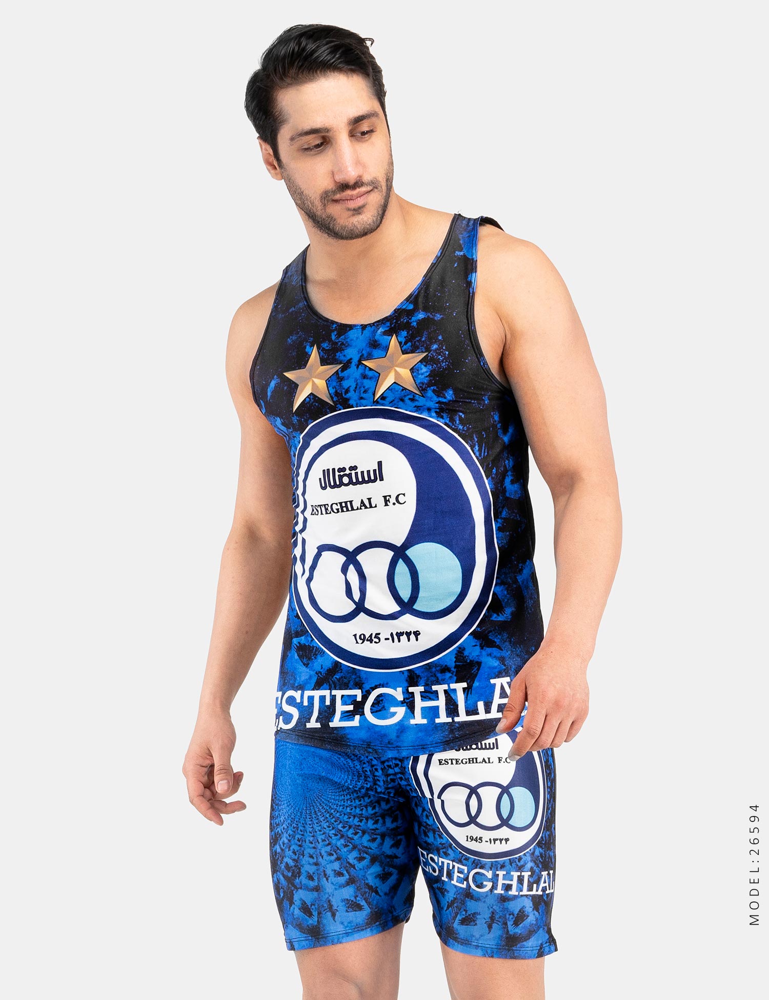 ست رکابی شلوارک مردانه Esteghlal مدل 26594