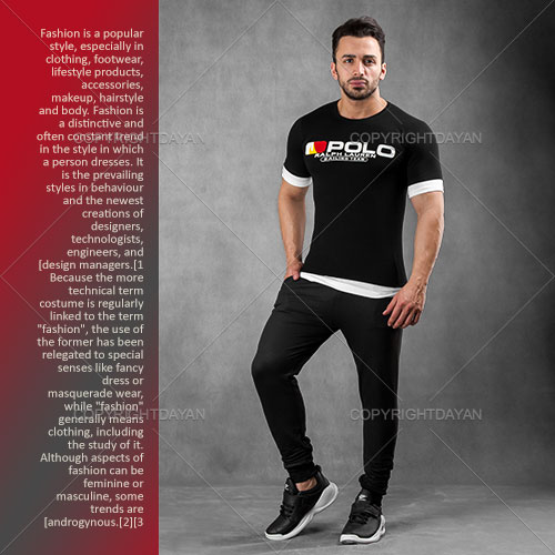 ست تیشرت شلوار مردانه Polo مدل Antela