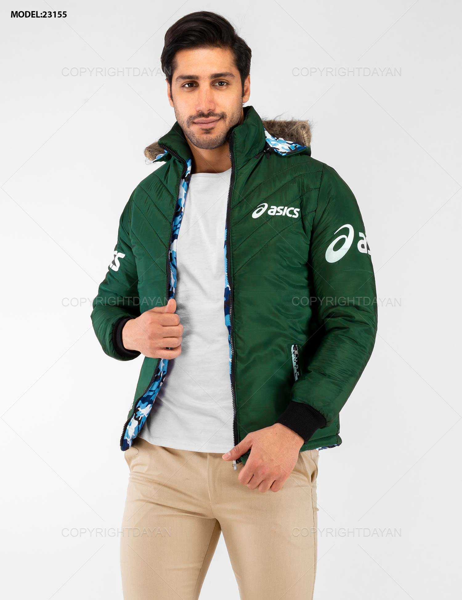 کاپشن مردانه Asics مدل 23155