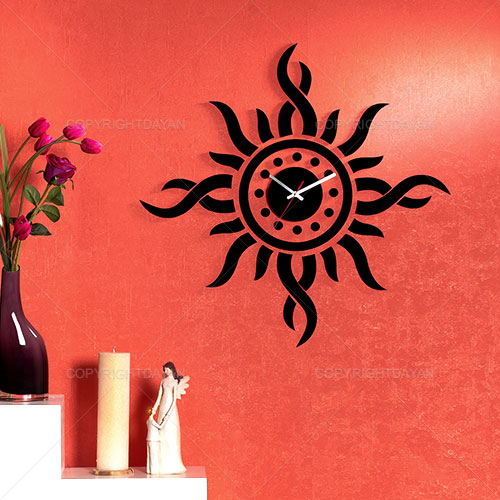 ساعت دیواری روکش مخمل گیتی
