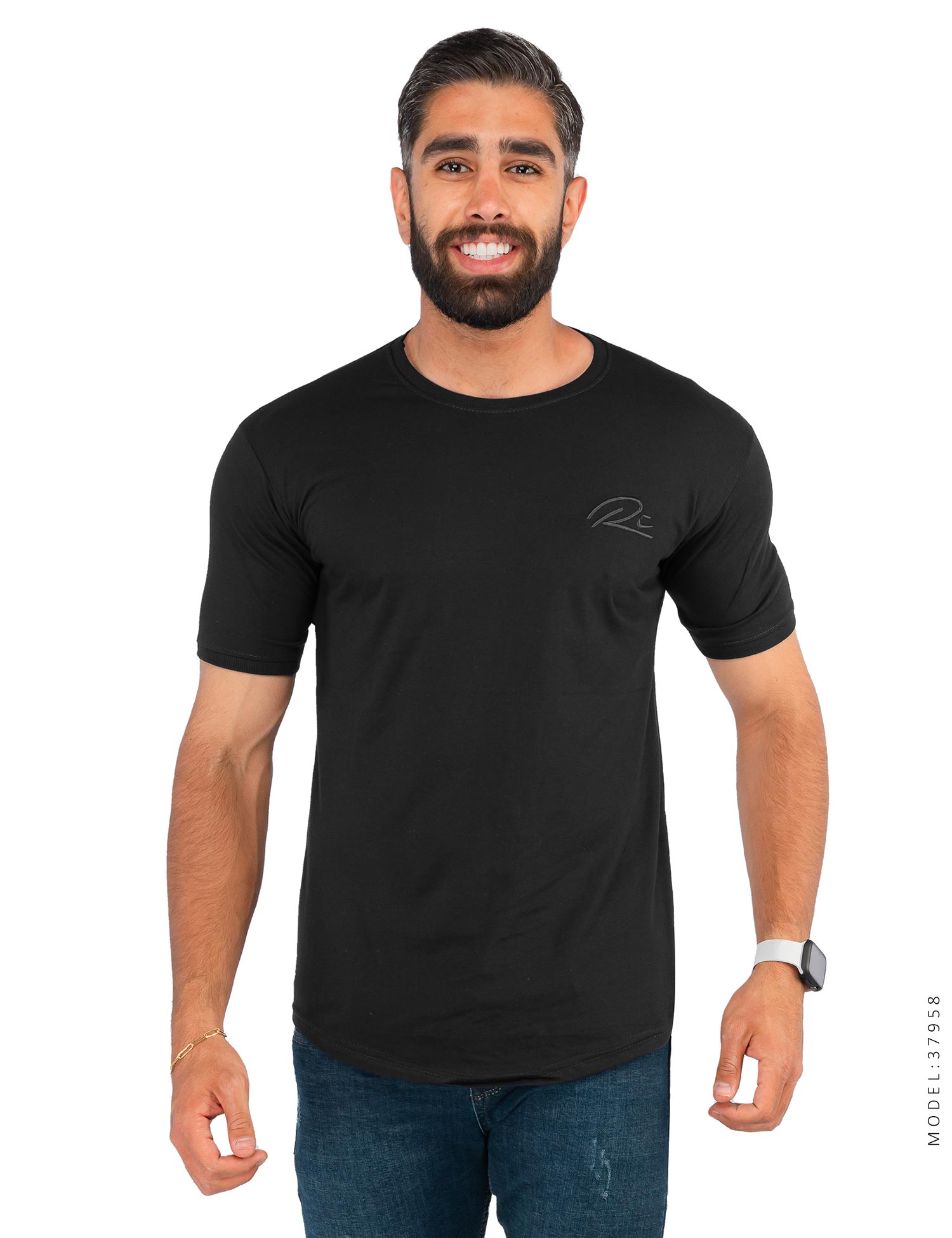 تیشرت مردانه یقه گرد Alma مدل 37958