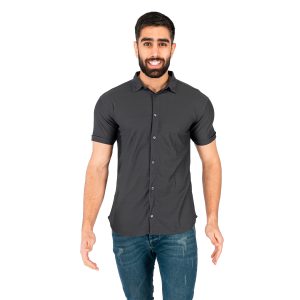 پیراهن اسپرت مردانه آستین کوتاه ساده مدل 42574