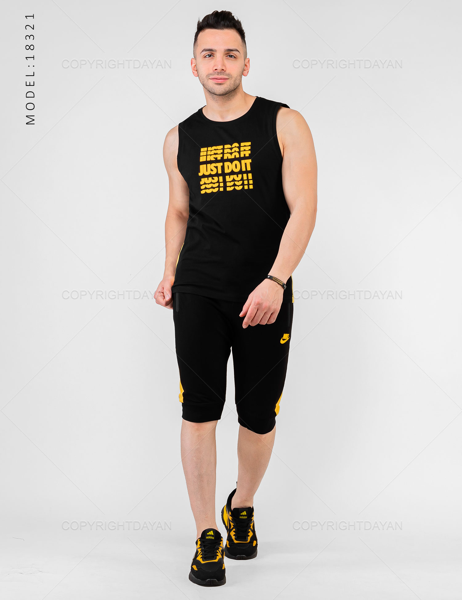 ست رکابی شلوارک مردانه Nike مدل 18321