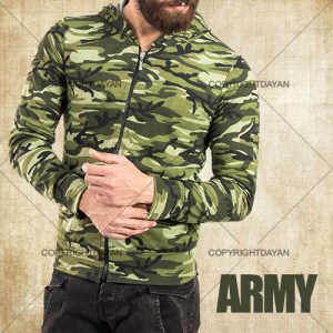 سویشرت مردانه طرح ارتشی