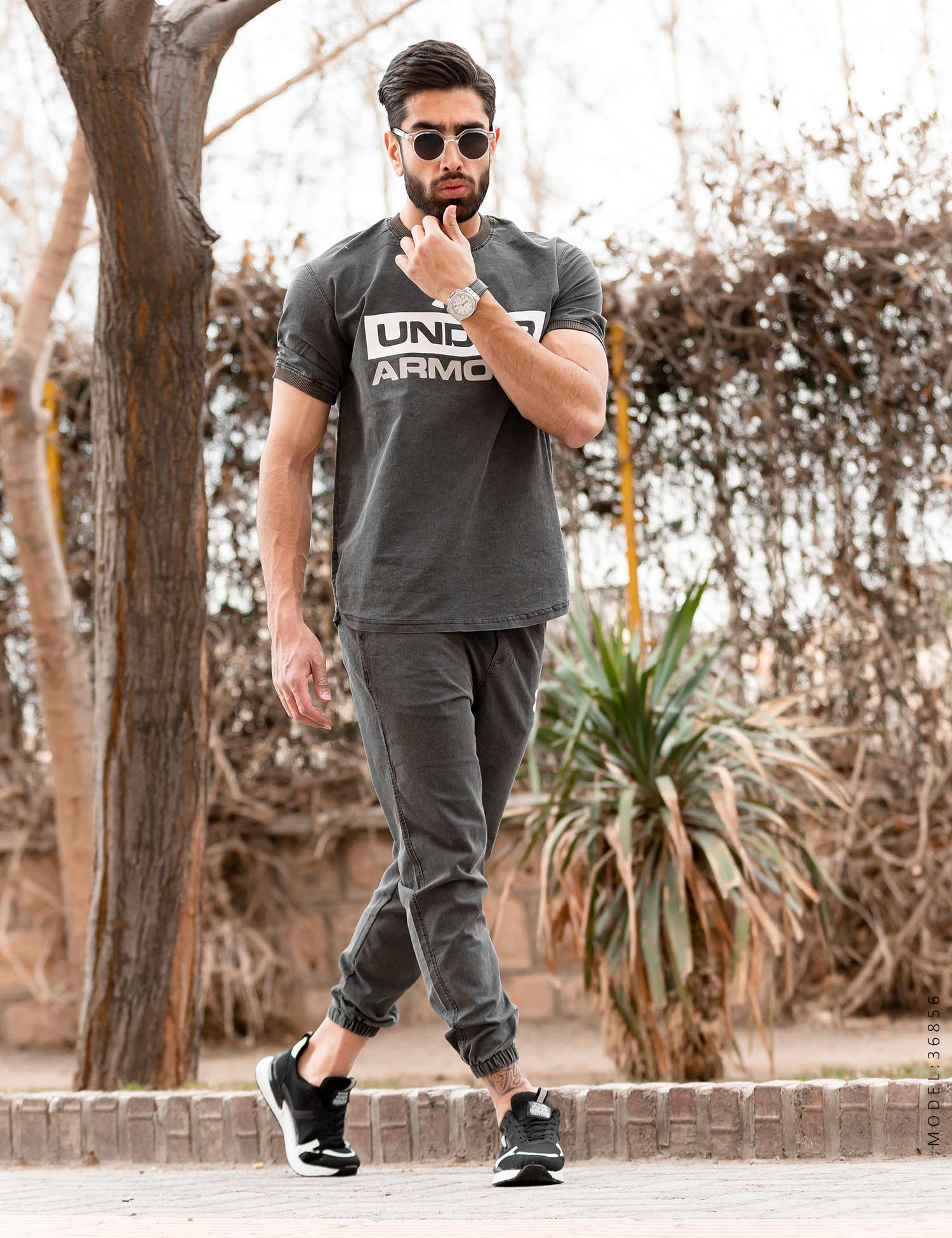 ست تیشرت شلوار اسپرت کتان Under Armour مدل 36856