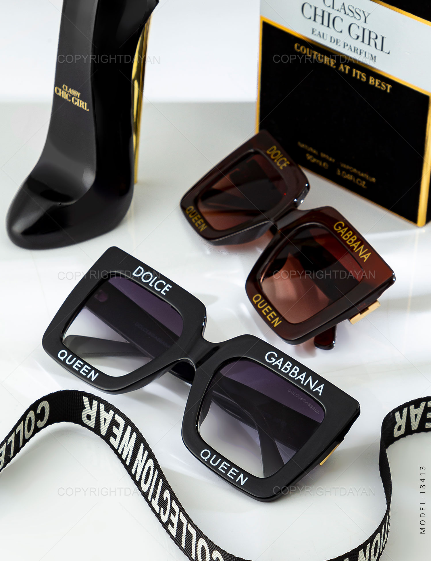 عینک آفتابی زنانه D & G مدل 18413