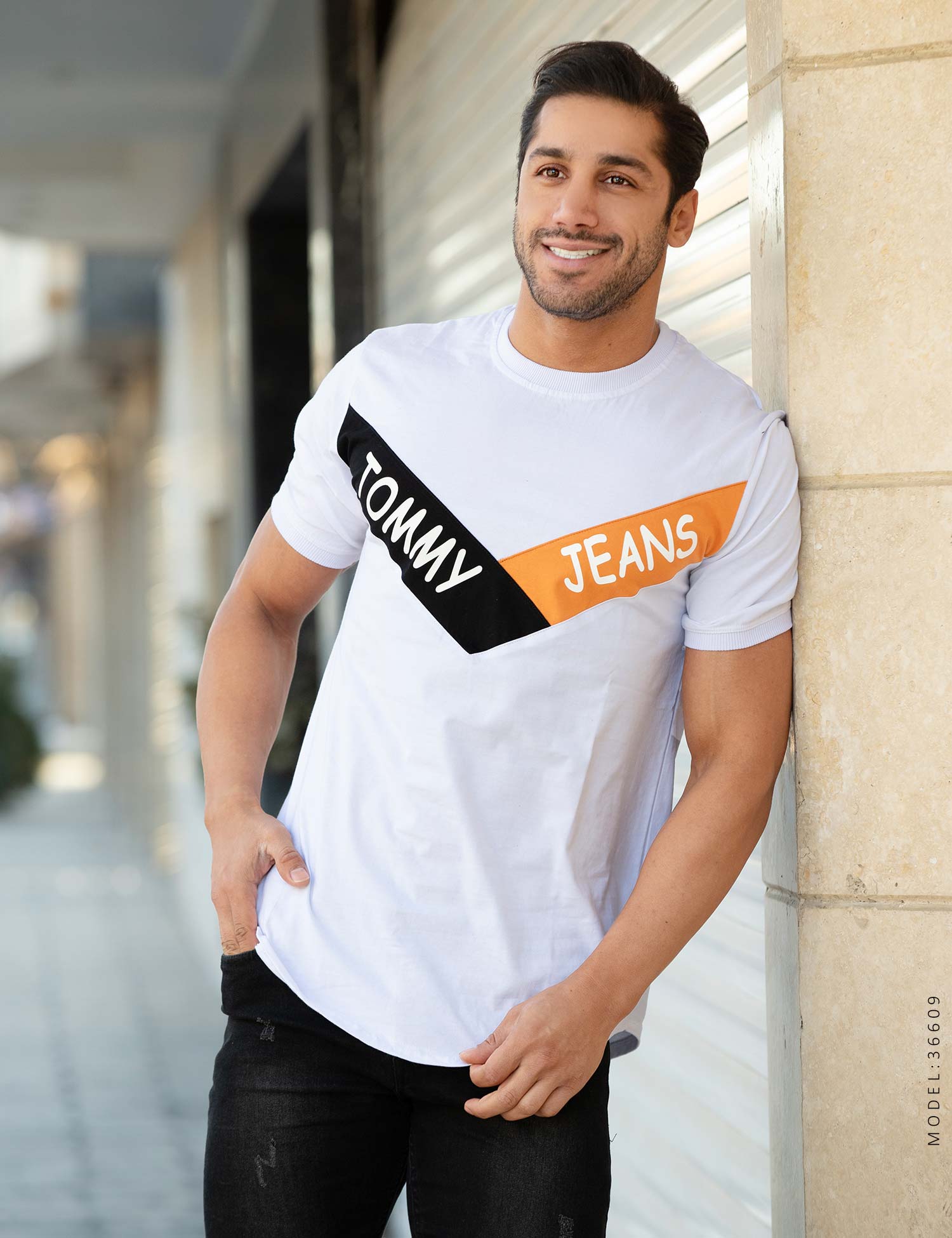 تیشرت آستین کش مردانه Tommy مدل 36609