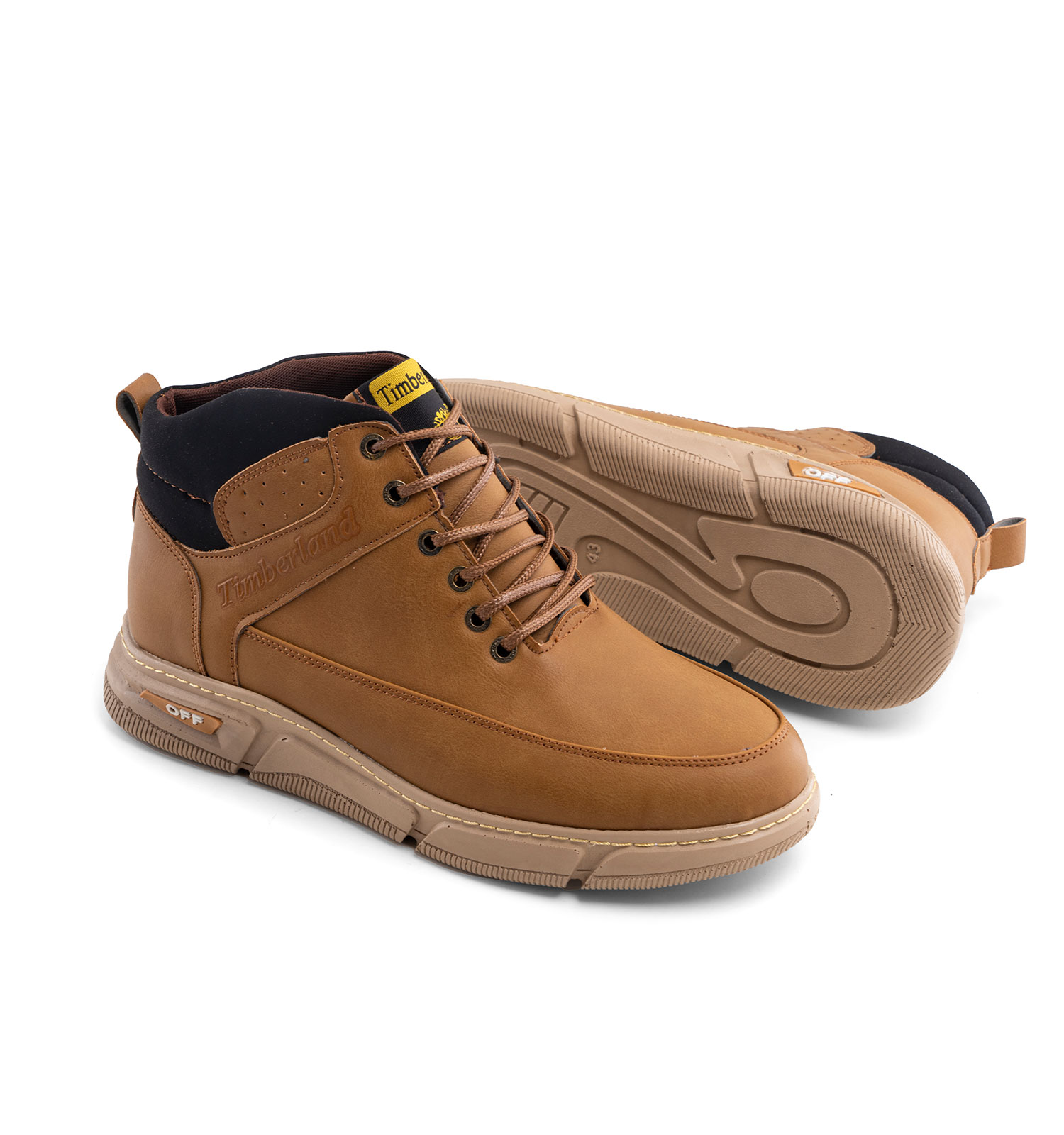 کفش ساقدار چرم مصنوعی مردانه اسپرت بنددار Timberland مدل 41156