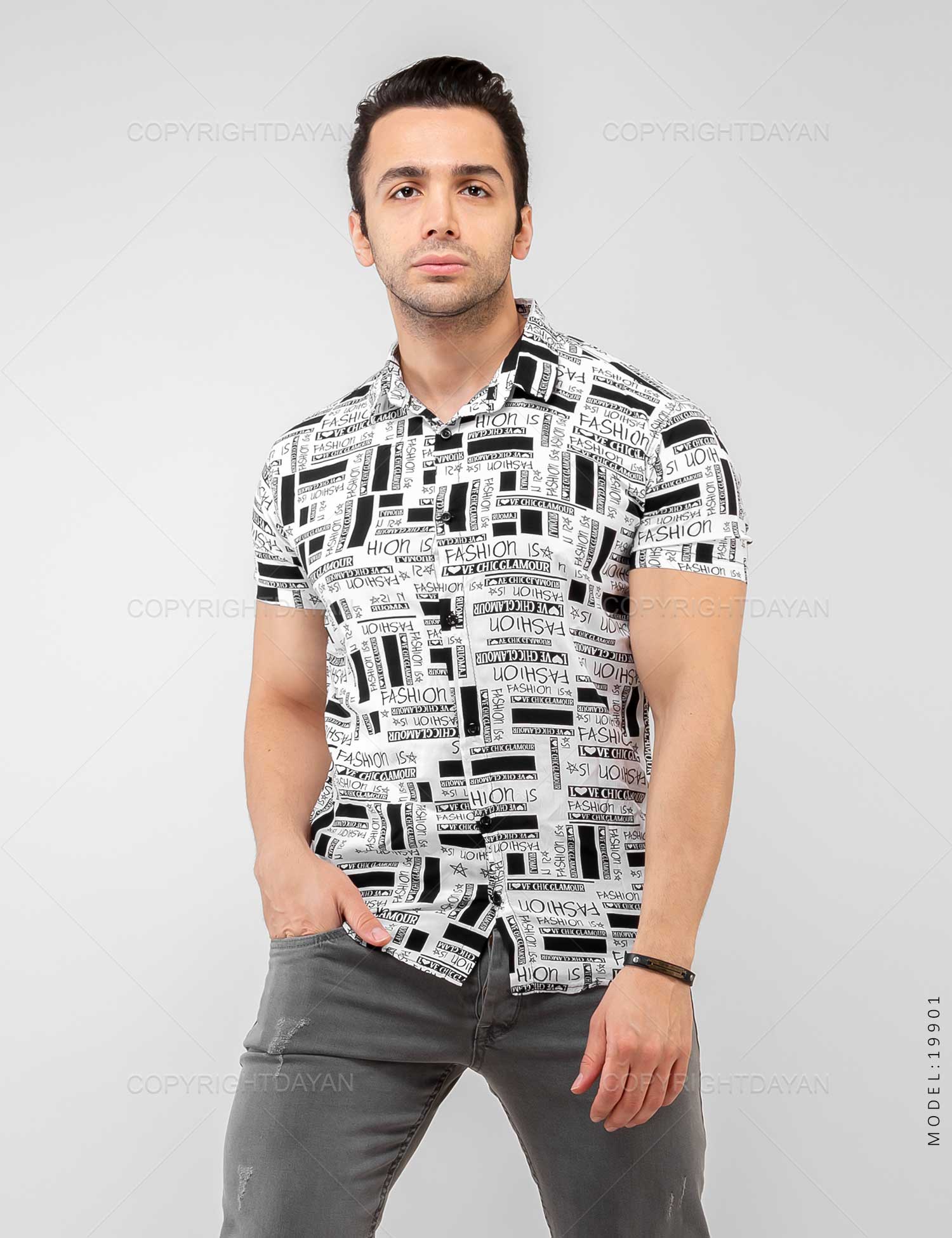 پیراهن مردانه Fashion مدل 19901