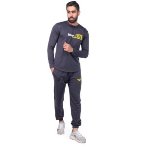 ست بلوز شلوار مردانه طوسی Reebok یقه گرد مدل 44741
