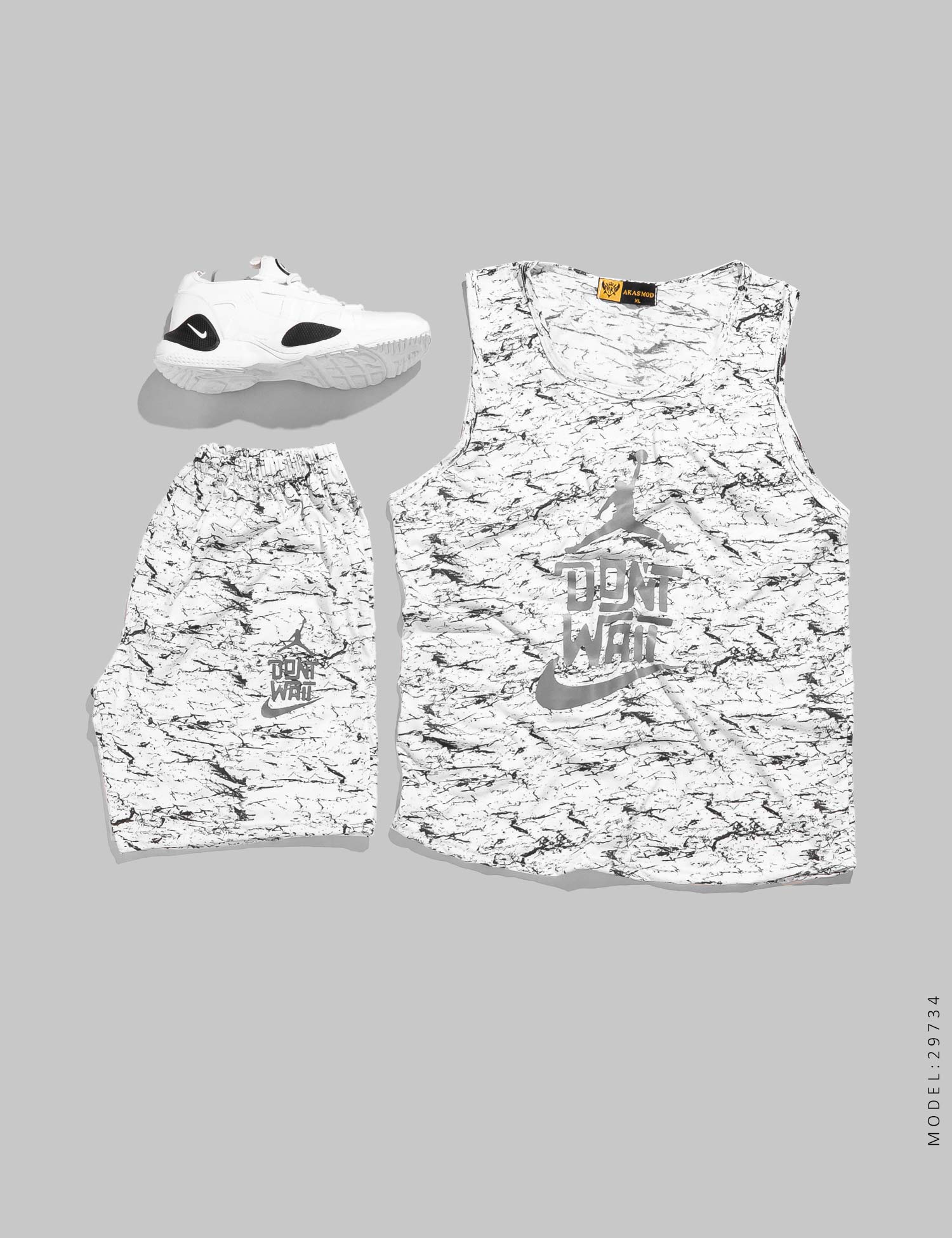 ست رکابی شلوارک مردانه Nike مدل 29734