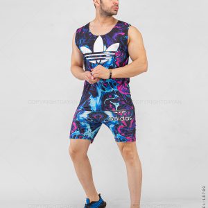 ست رکابی شلوارک مردانه Adidas مدل 18789
