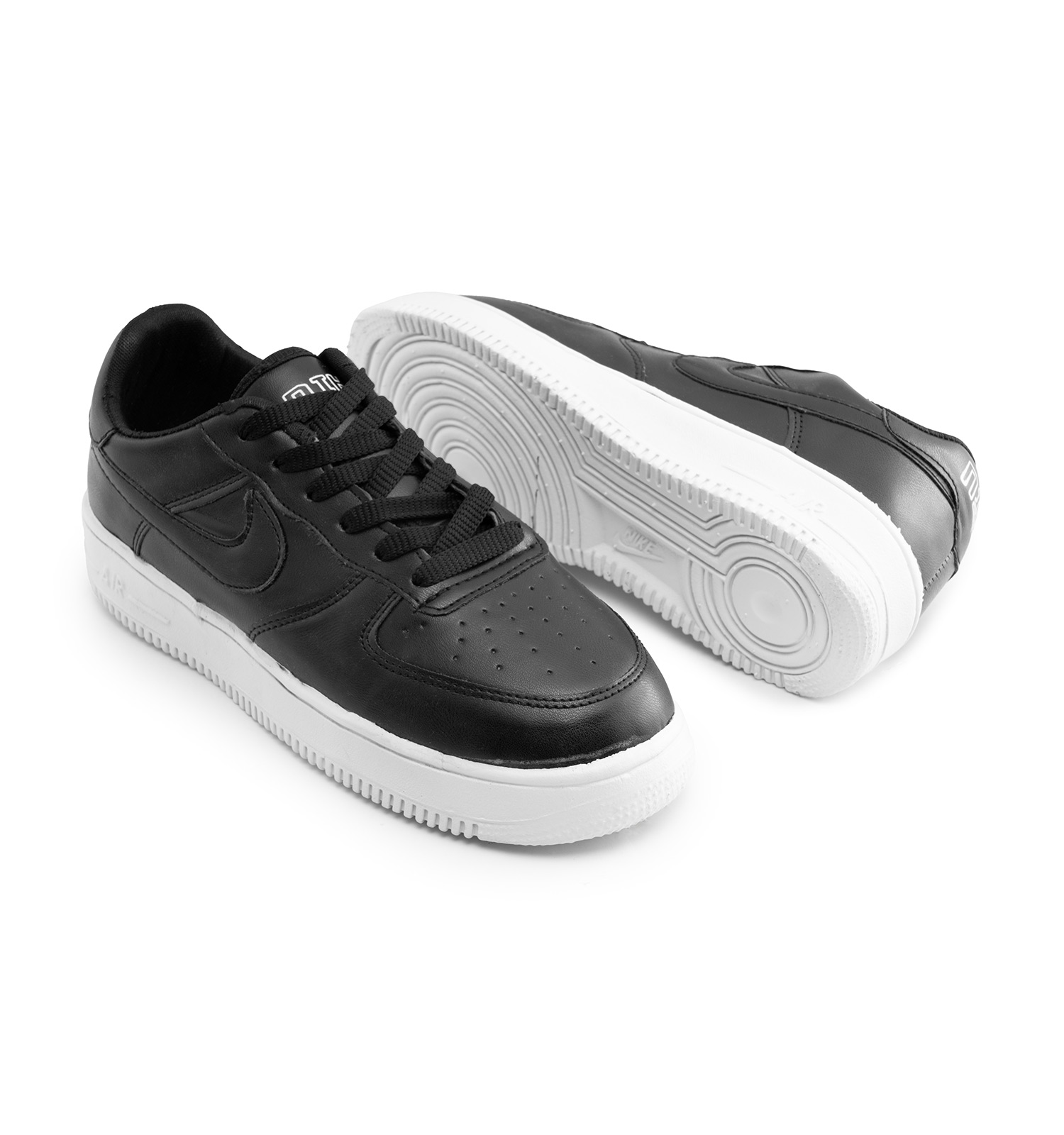 کفش روزمره مردانه Nike چرم مصنوعی بند دار مشکی مدل 45563