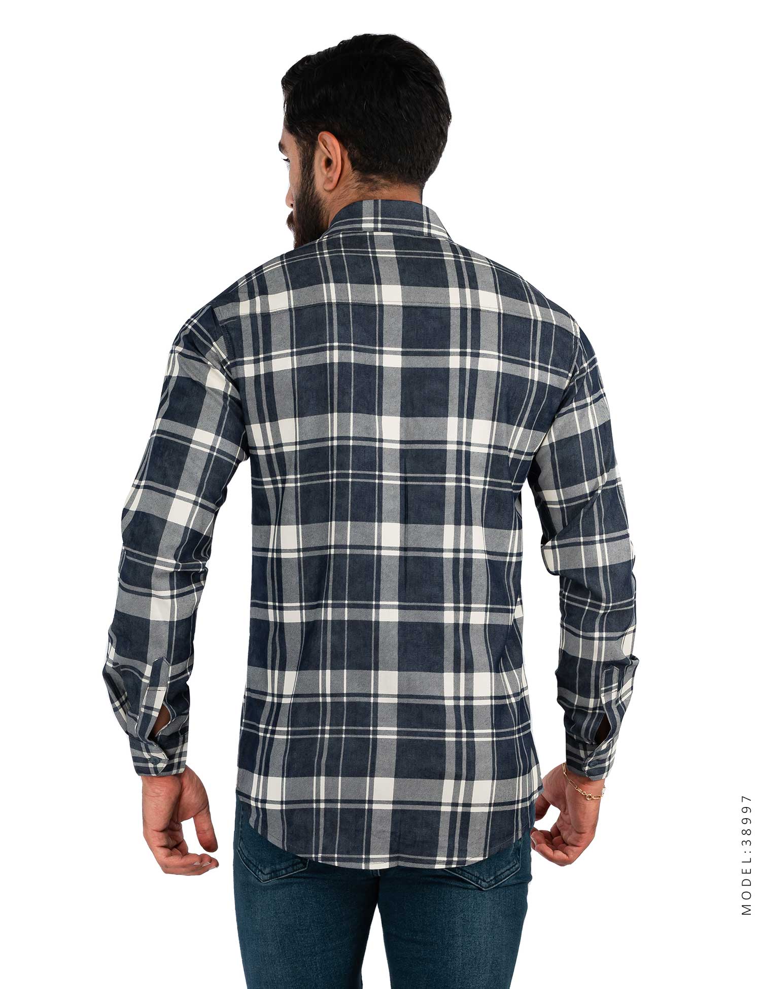پیراهن مردانه چهارخانه Polo مدل 38997