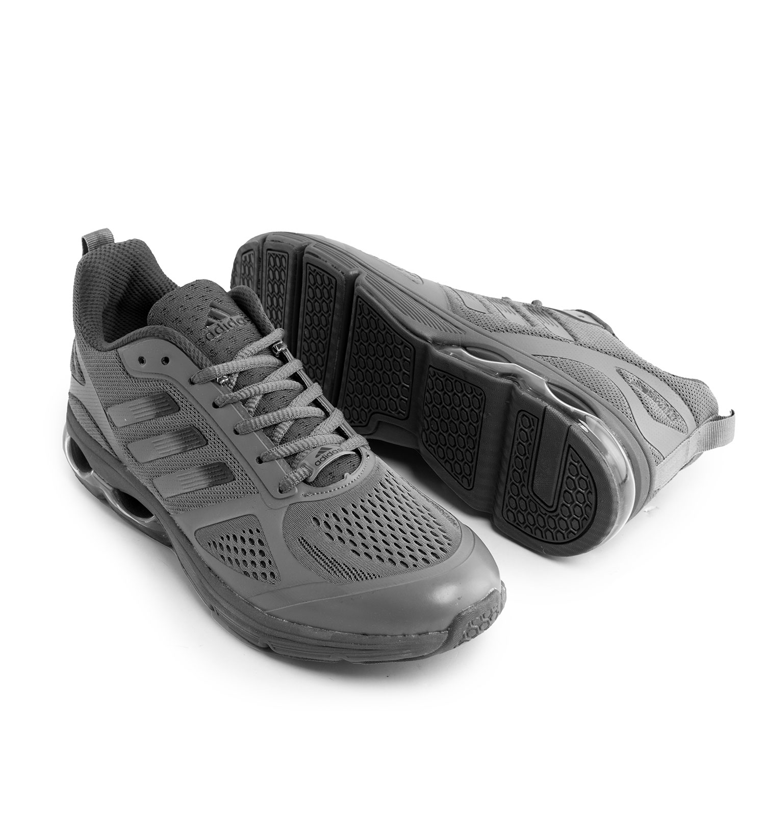 کفش اسپرت Adidas مردانه طوسی بندی مدل 43351