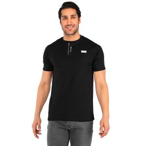 تیشرت Levis یقه گرد مردانه مشکی ساده مدل 42221