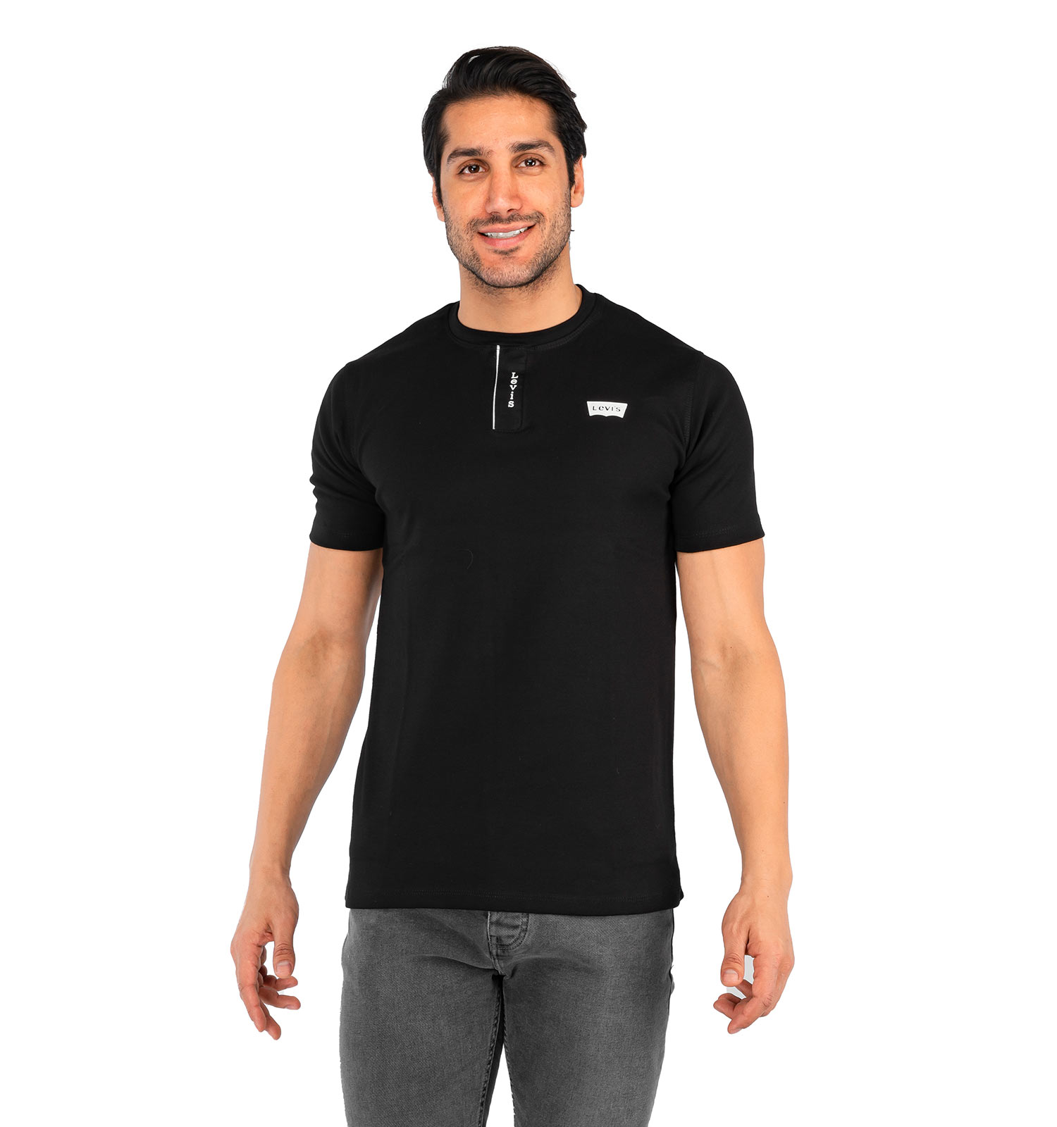 تیشرت Levis یقه گرد مردانه مشکی ساده مدل 42221