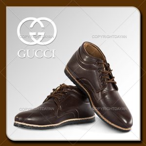 نیم بوت مردانه Gucci (قهوه ای)