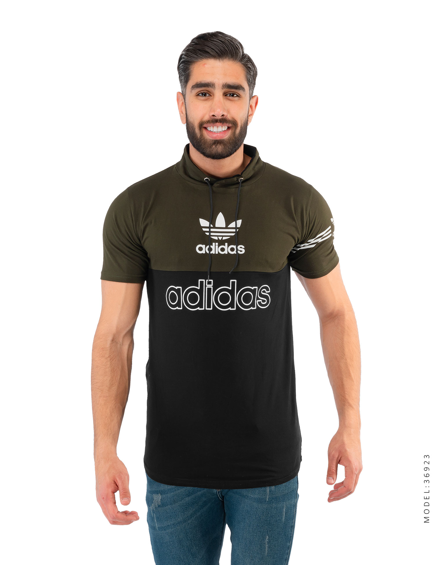 تیشرت مردانه یقه بند دار Adidas مدل 36923