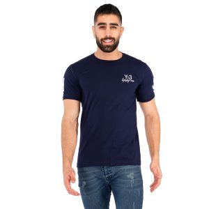 تیشرت Adidas یقه گرد مردانه سرمه ای ساده مدل 42709