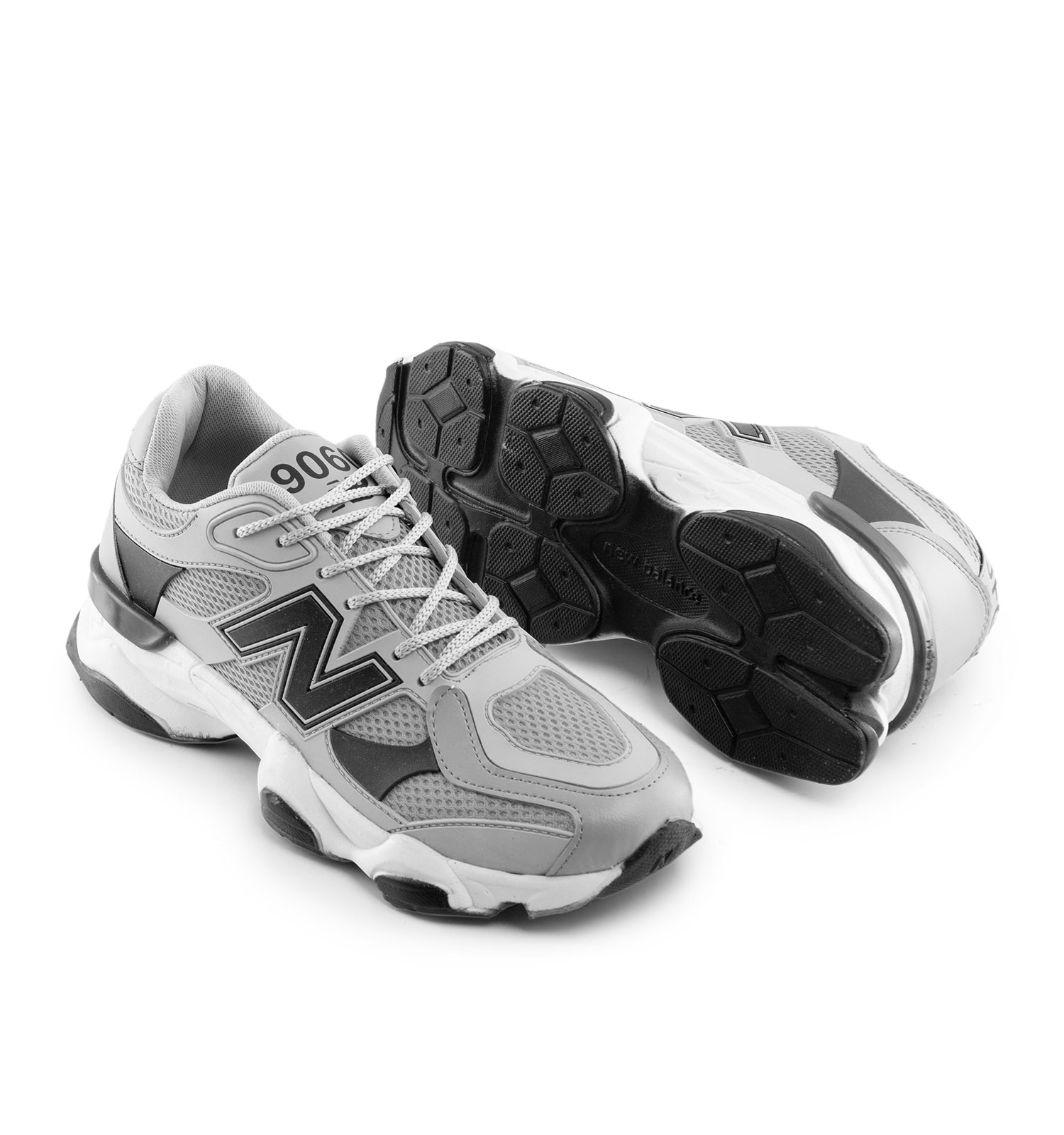 کفش اسپرت New Balance مردانه طوسی بندی مدل 42125
