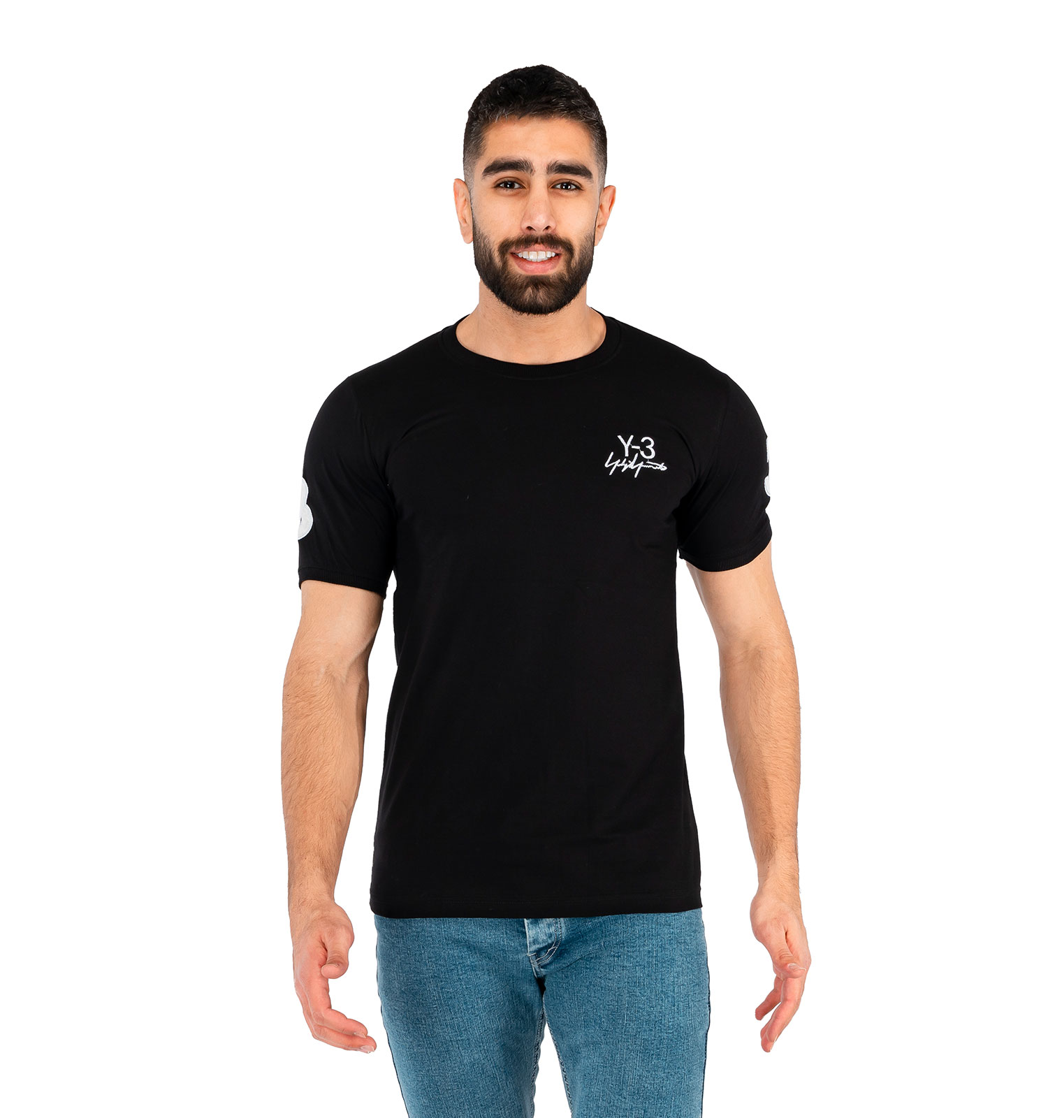تیشرت Adidas یقه گرد مردانه مشکی ساده مدل 42710