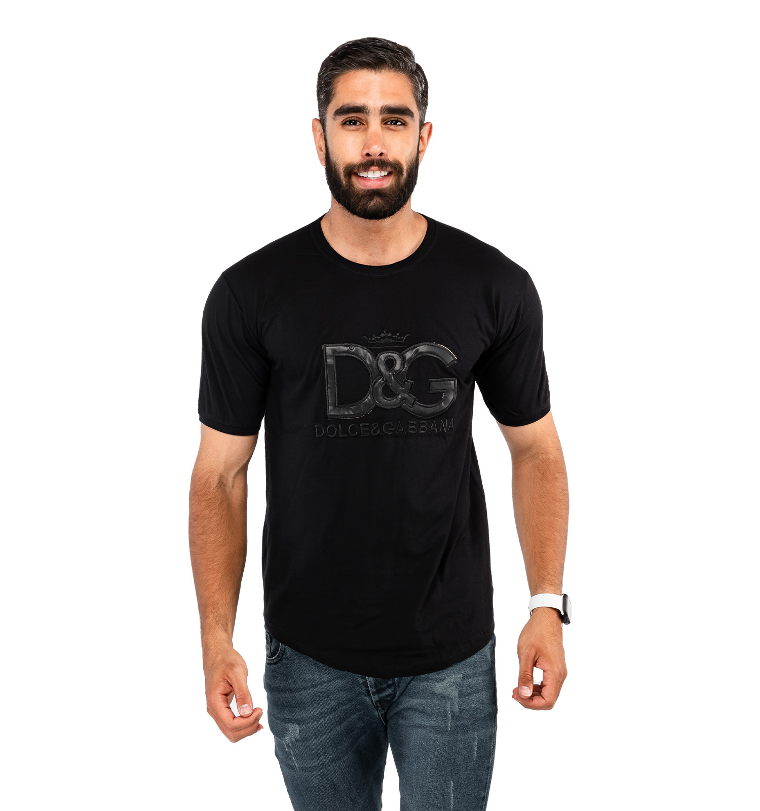 تیشرت مردانه یقه گرد D & G مدل 38287