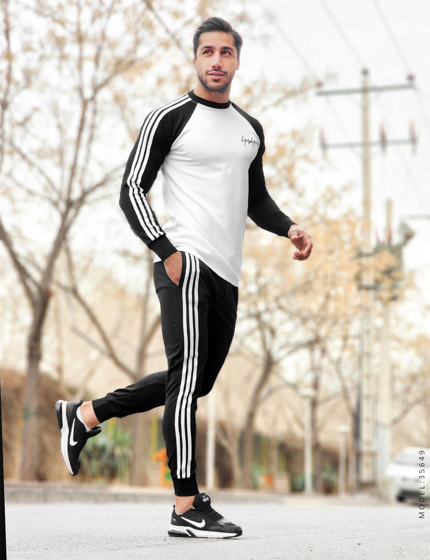 ست بلوز شلوار مردانه Adidas مدل 35649