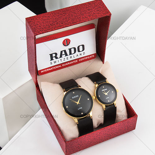 ست ساعت مردانه زنانه Rado مدل Kabery (مشکی)
