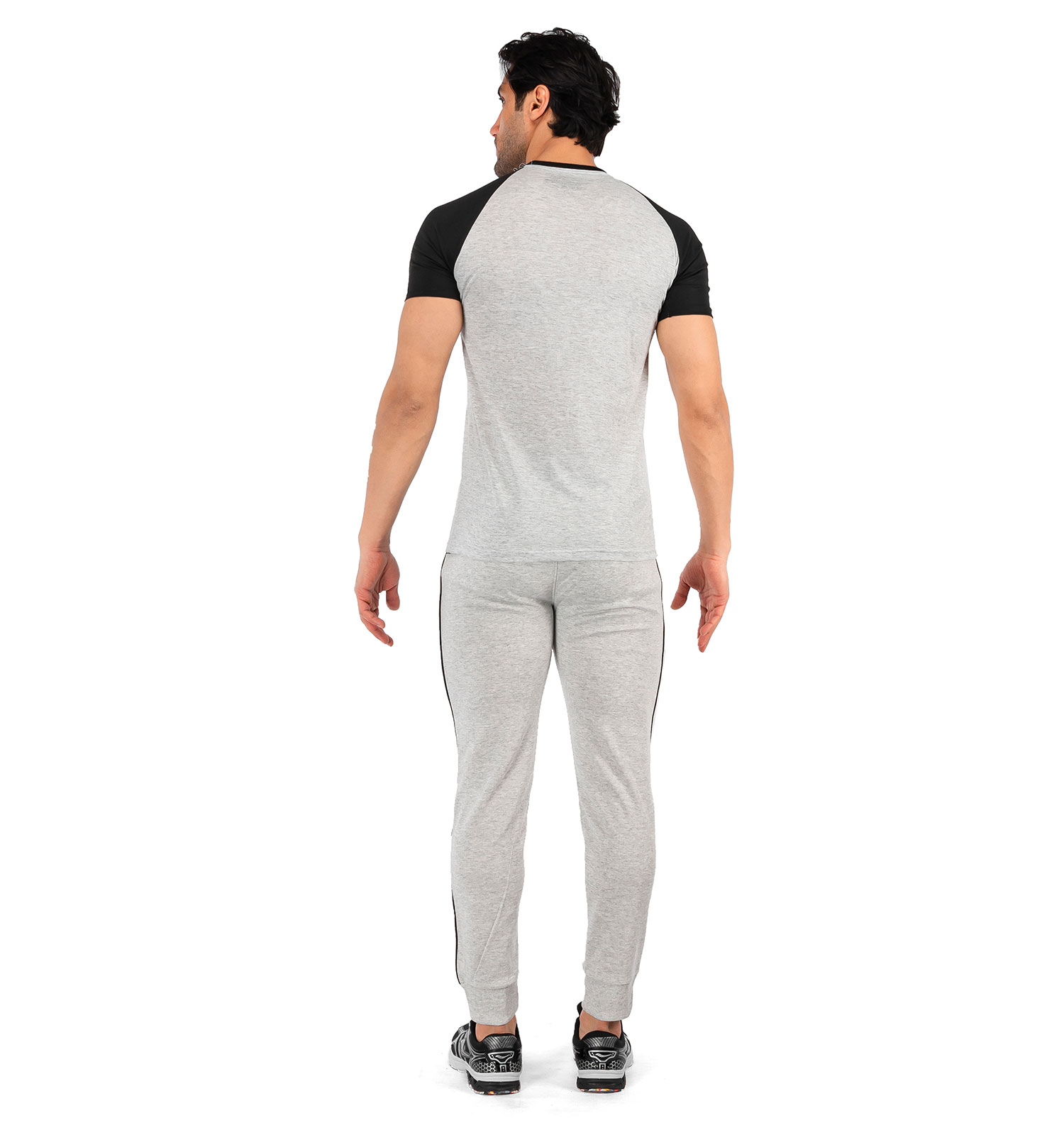 ست تیشرت شلوار مردانه آستین کوتاه Nike ساده یقه گرد مدل 43105