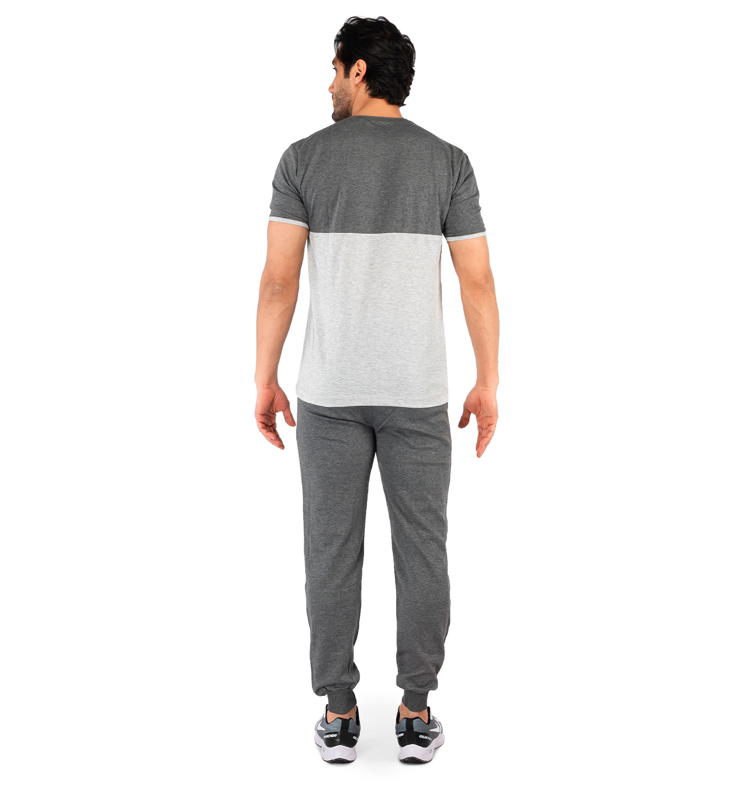 ست تیشرت شلوار مردانه آستین کوتاه ساده یقه گرد مدل 44066