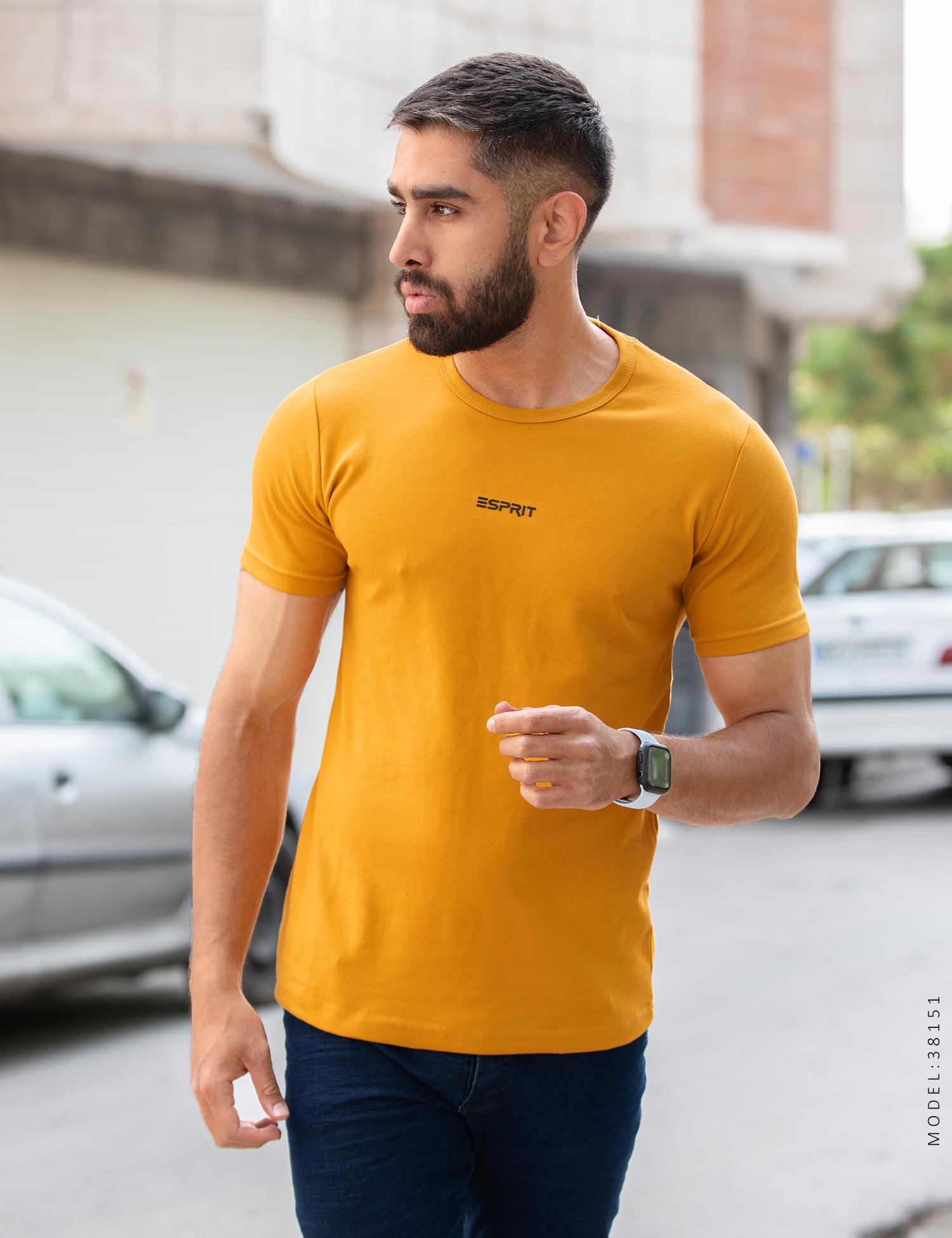 تیشرت مردانه یقه گرد Esprit مدل 38151