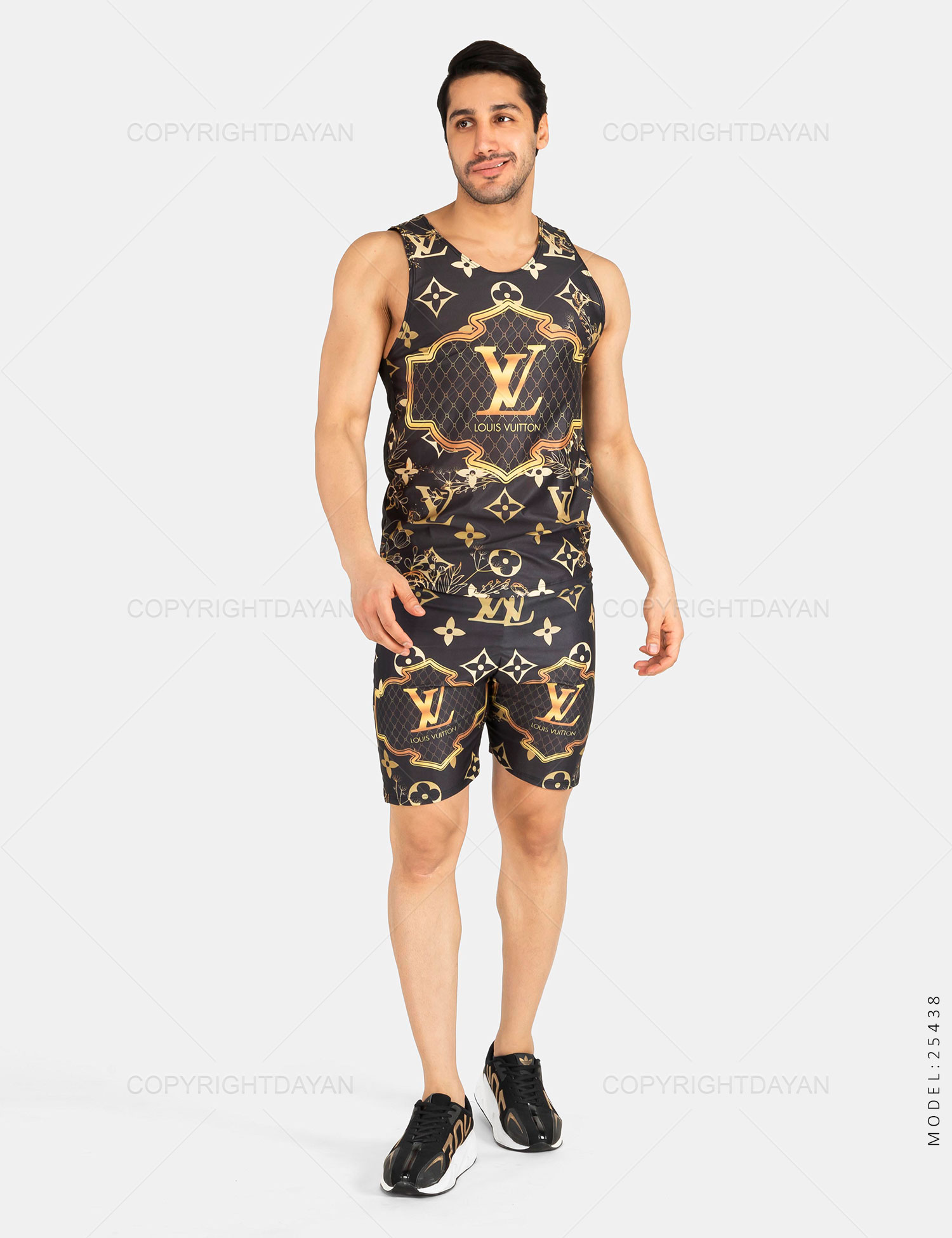 ست رکابی شلوارک مردانه Louis Vuitton مدل 25438