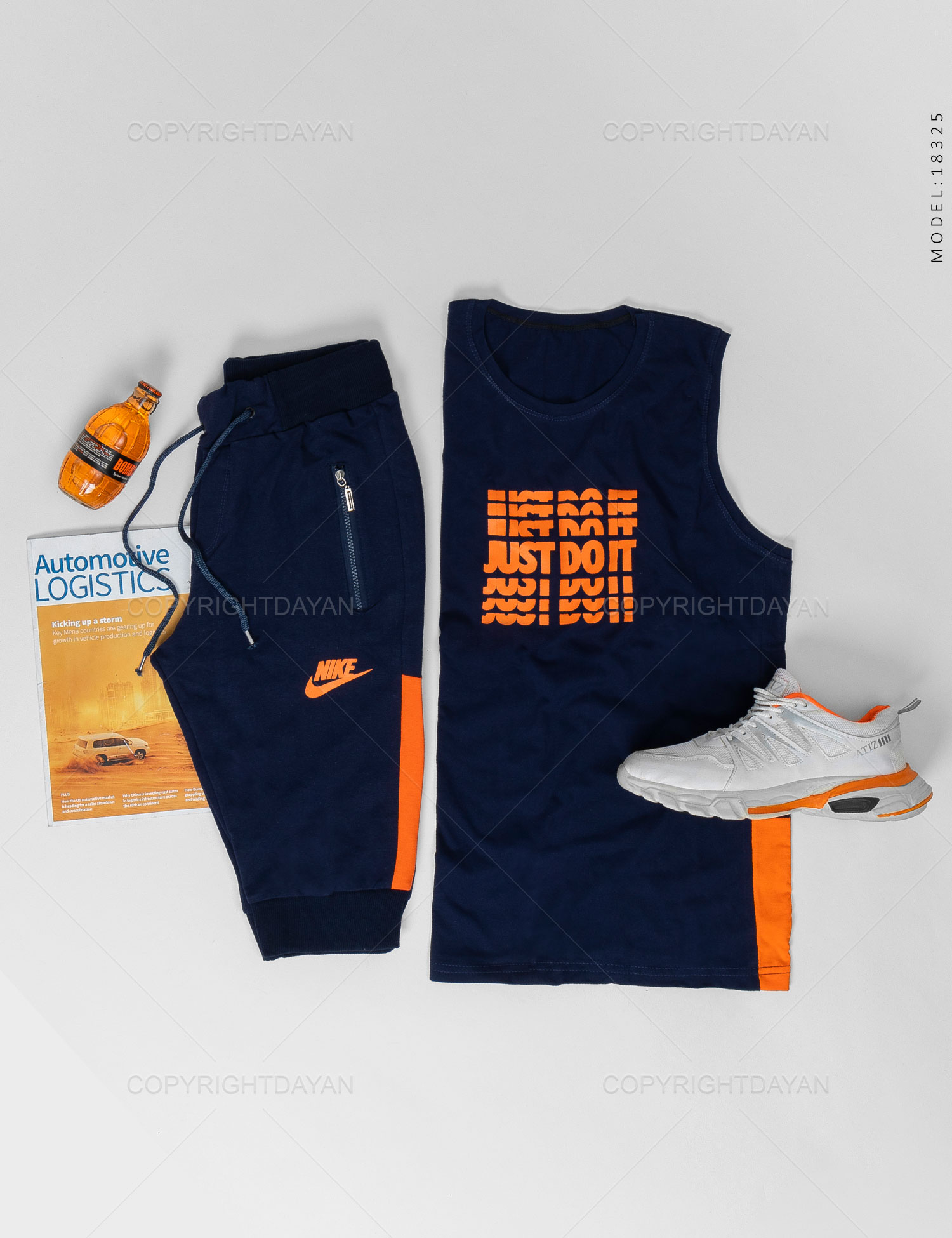 ست رکابی شلوارک مردانه Nike مدل 18325