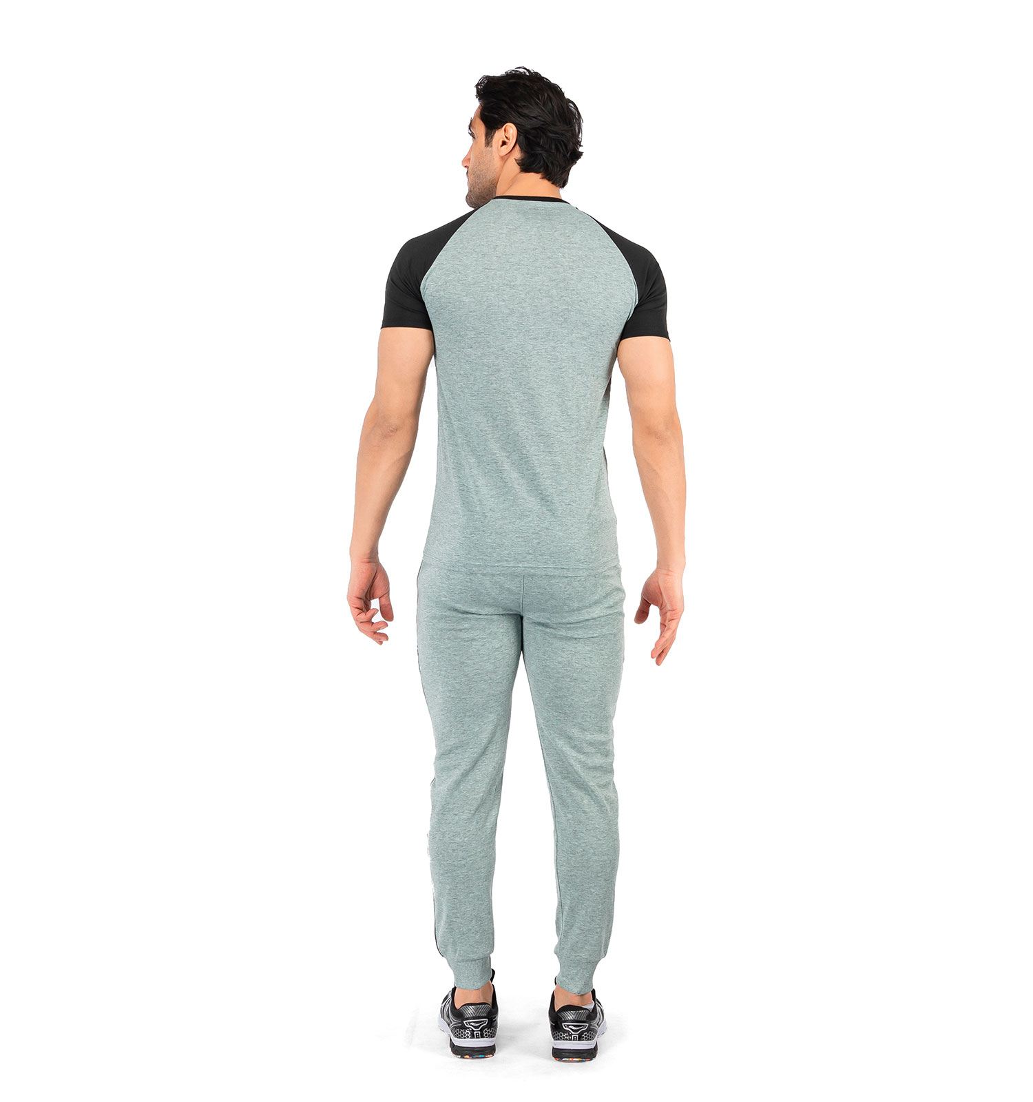 ست تیشرت شلوار مردانه آستین کوتاه Nike ساده یقه گرد مدل 43106