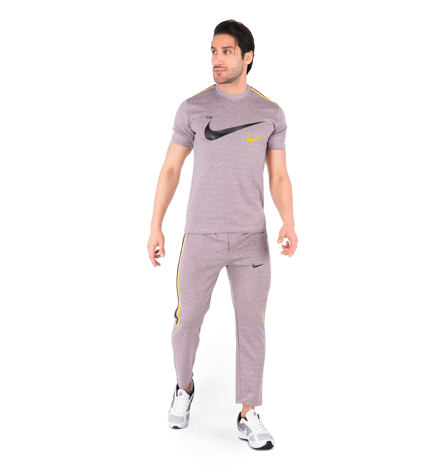 ست تیشرت شلوار مردانه آستین کوتاه Nike یقه گرد مدل 44040