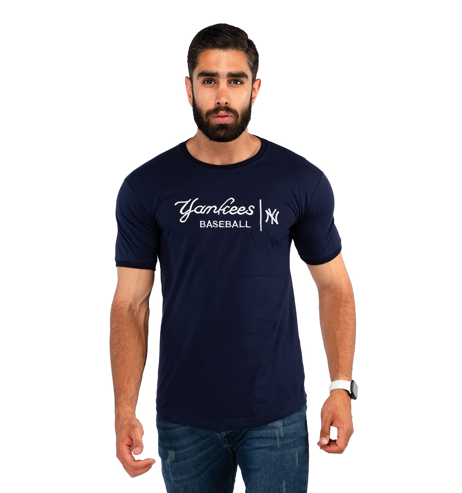 تیشرت مردانه یقه گرد New York مدل 38324