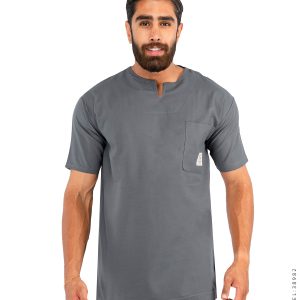 تیشرت مردانه یقه کوبایی Alma مدل 38982